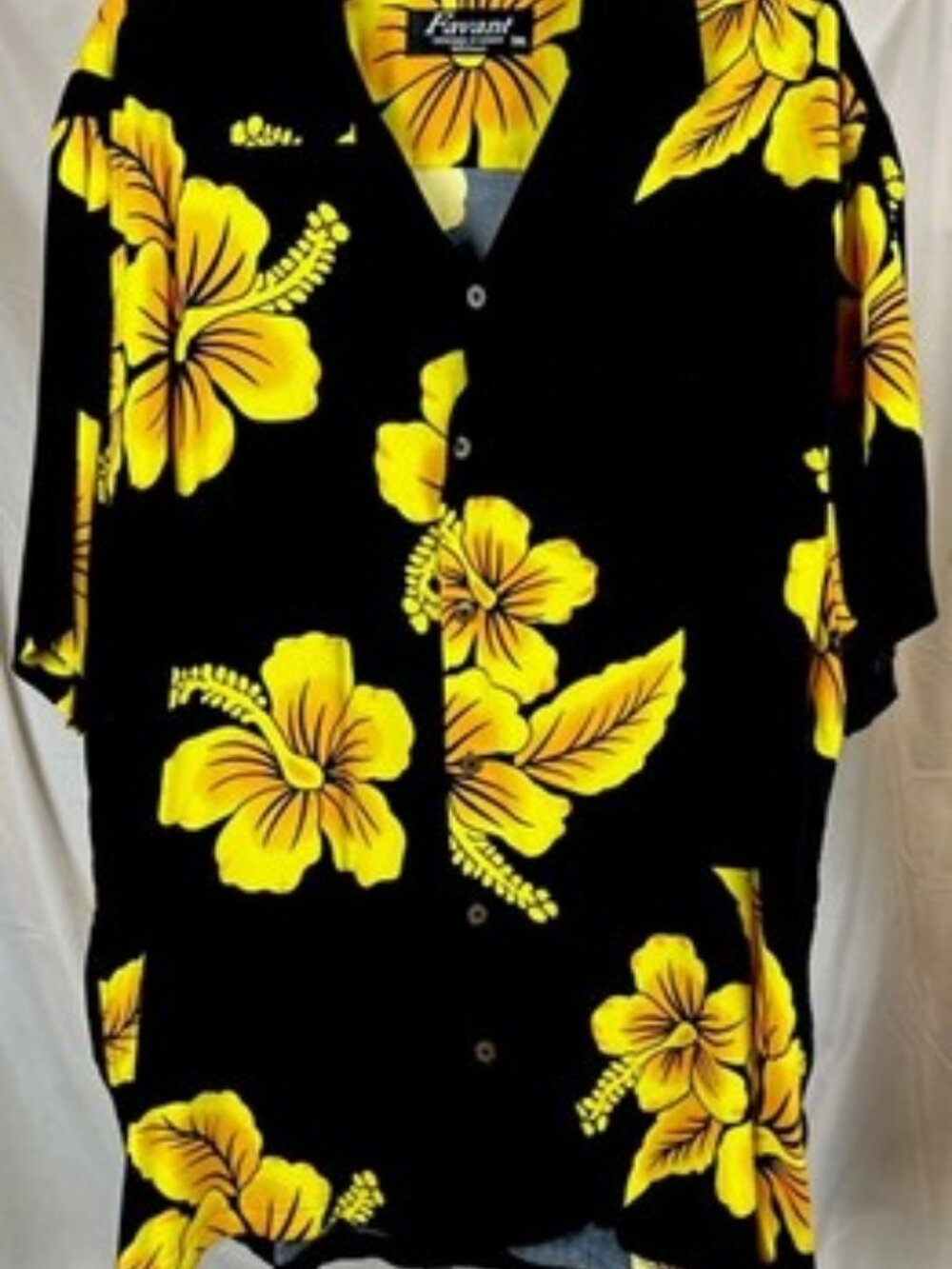 HIBISCUS BLOSSOM PRINT HAWAIIAN SHIRT By Favant Caribbean 3XL Comfy Summer